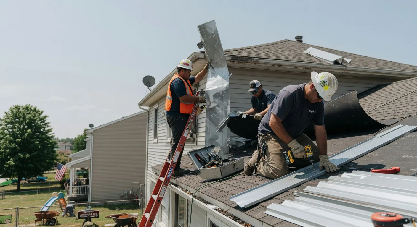 Storm Damage Metal Roof Repair in Orfordville, WI